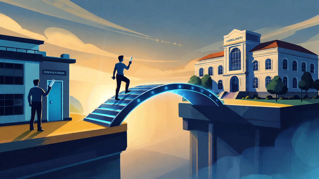 Conceptual bridge connecting diploma to engineering degree lateral entry